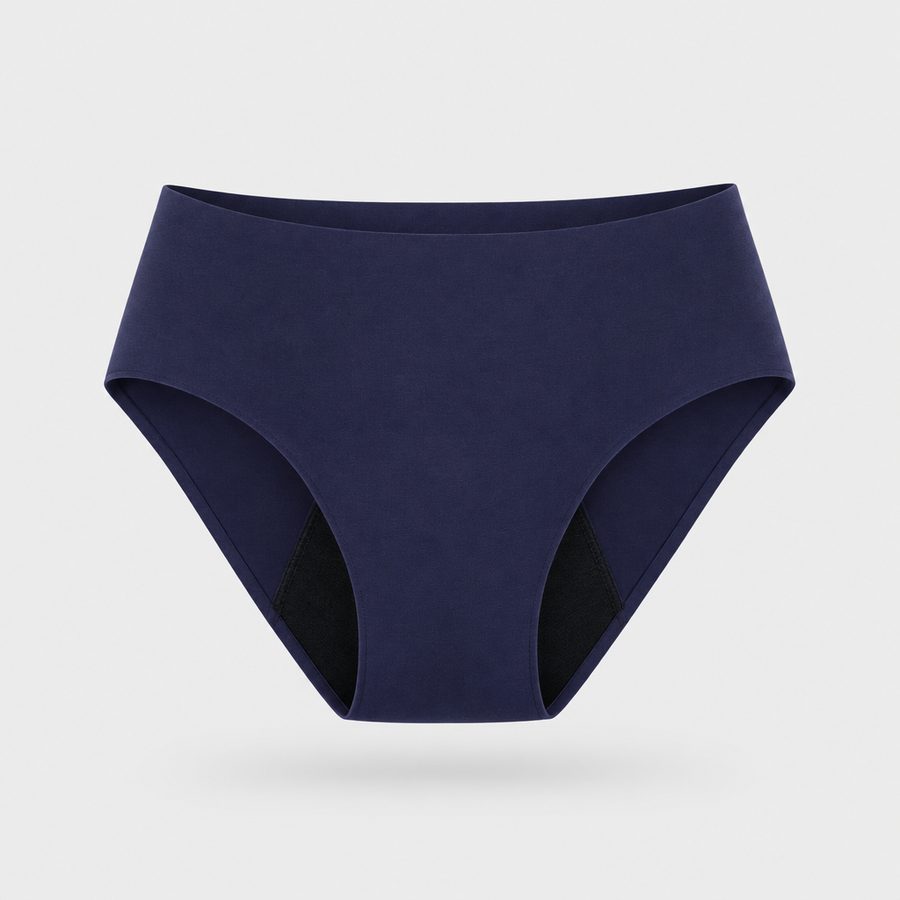 Seamless Period Brief · Navy Blue