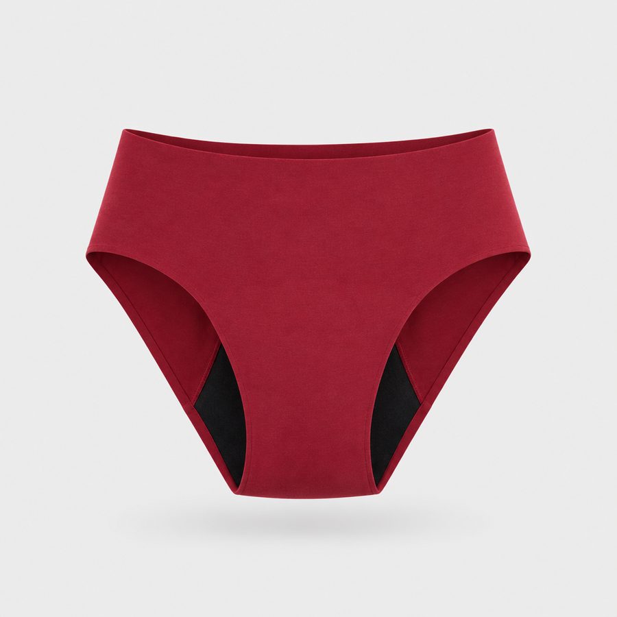 Seamless Period Brief · Red