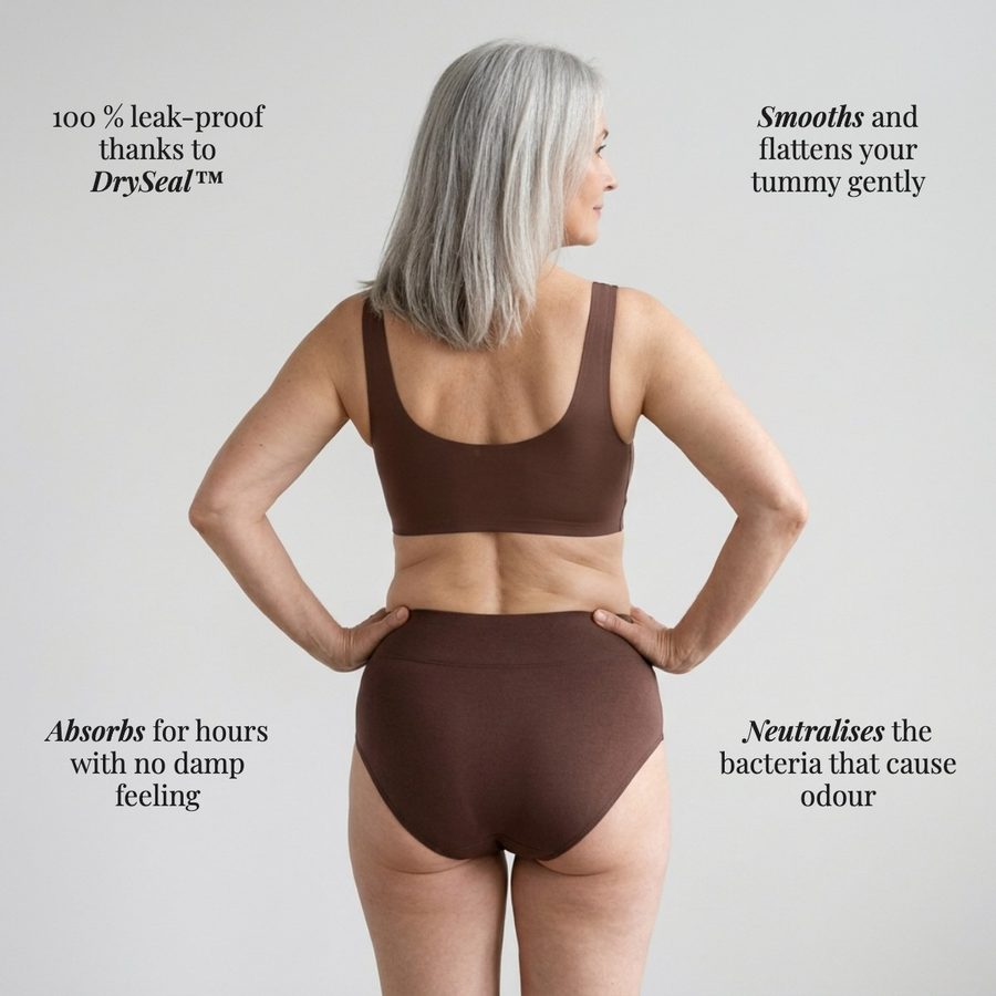 Signature Leak-Proof Brief · Elegant Mocha