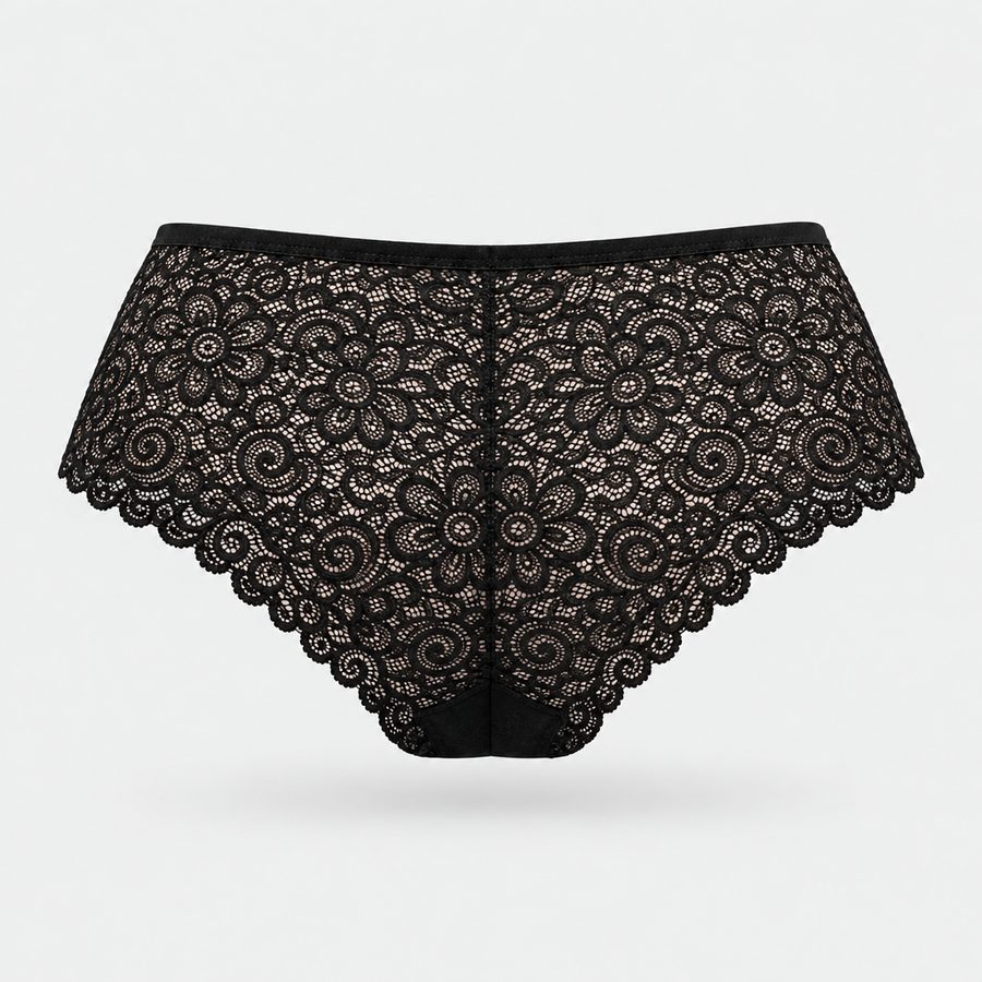Floral Lace Period Hipster · back view